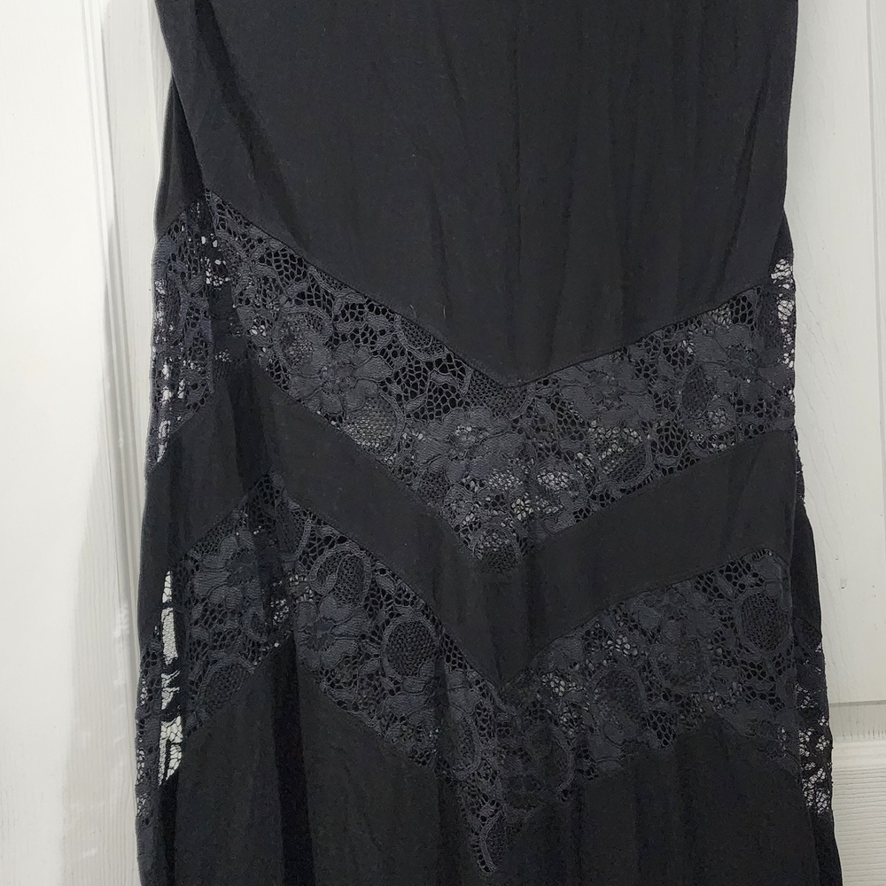 Torrid Black Lace Detail Maxi Skirt